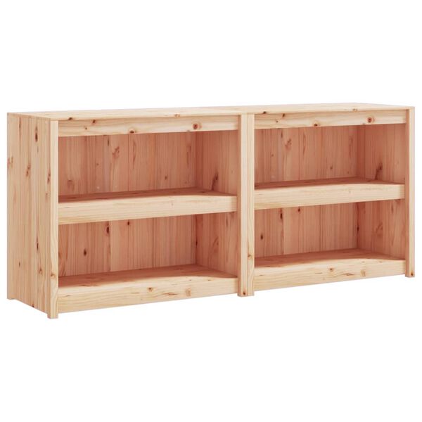 vidaXL Armários de cozinha para exterior 2 pcs madeira de pinho maciça