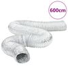 vidaXL Conduta de ventila&ccedil;&atilde;o 6 m &Oslash;20 cm alum&iacute;nio