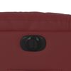 vidaXL Poltrona reclinável elétrica couro artificial vermelho tinto