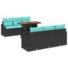 vidaXL Conjunto de Sof&aacute; de Jardim 7 unid. 6-N&uacute;mero de lugares