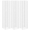 vidaXL Canteiro/gabi&atilde;o elevado 3 pcs 30x30x200 cm ferro