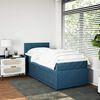 vidaXL Cama boxspring com colch&atilde;o 90x200 cm veludo azul