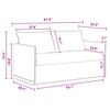 vidaXL Sof&aacute; 2 pcs Cinza Escuro 196 x 82 x 85 cm tecido