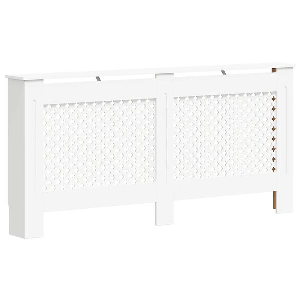 vidaXL Cobertura de radiador 172x19x81,5 cm MDF branco