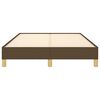 vidaXL Estrutura de cama sem colchão 120x200 cm tecido castanho-escuro