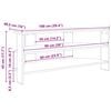 vidaXL Arm&aacute;riodeTVdeCanto Branco 102x40,5x45cm Madeira processada