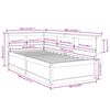 vidaXL Cama com estante sem colch&atilde;o 90x190 cm pinho maci&ccedil;o branco