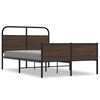 vidaXL Estrutura cama s/ colch&atilde;o derivados madeira carvalho castanho