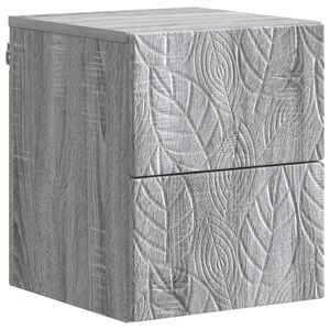 vidaXL Gabinete de Canto Montado na Parede Sonoma cinzento