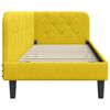 vidaXL Estrutura de Cama de Canto Amarelo 80 x 200 cm Veludo