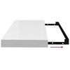 vidaXL Prateleiras de parede suspensas 4 pcs 60x23,5x3,8cm MDF branco