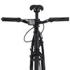 vidaXL Bicicleta de mudan&ccedil;as fixas 700c 59 cm preto e azul