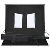 vidaXL Kit de est&uacute;dio fotogr&aacute;fico com conjunto de ilumina&ccedil;&atilde;o e fundo
