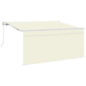 vidaXL Toldo Retr&aacute;til Manual Creme 300 x 200 cm Poli&eacute;ster e Alum&iacute;nio