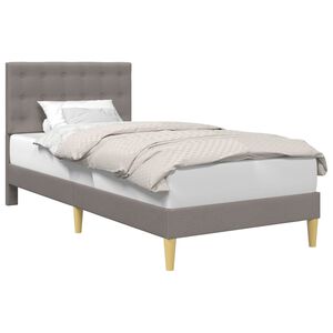 vidaXL Estrutura da Cama Cinzento-acastanhado 80 x 200 cm Tecido