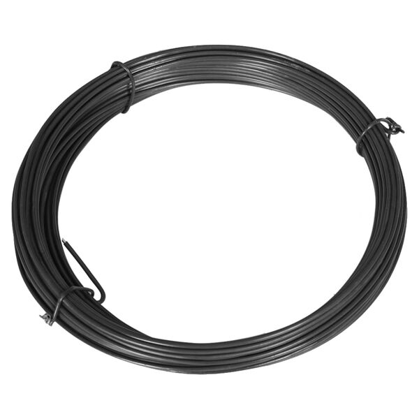 vidaXL Arame para prender cercas 25 m 1,4/2 mm aço cinzento