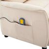 vidaXL Cadeira de massagem Creme 93.5 x 67.5 x 101.5 cm tecido