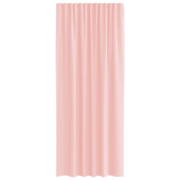 vidaXL Cortinas de voile com bolsos para var&atilde;o 2 pcs rosa