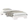 vidaXL Estrutura da Cama Branco 80 x 210 cm Madeira de Pinheiro S&oacute;lida