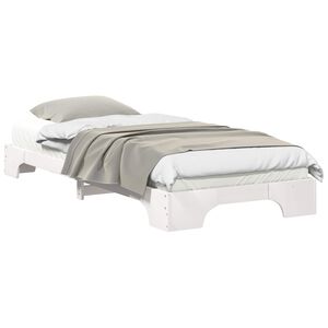 vidaXL Estrutura da Cama Branco 80 x 210 cm Madeira de Pinheiro S&oacute;lida