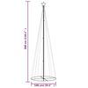 vidaXL &Aacute;rvore de Natal em cone 310 luzes LED 100x300 cm colorido