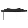 vidaXL Tenda para festas dobr&aacute;vel 3x6 m preto