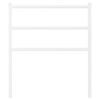 vidaXL Cabeceira de substitui&ccedil;&atilde;o 75 cm metal branco