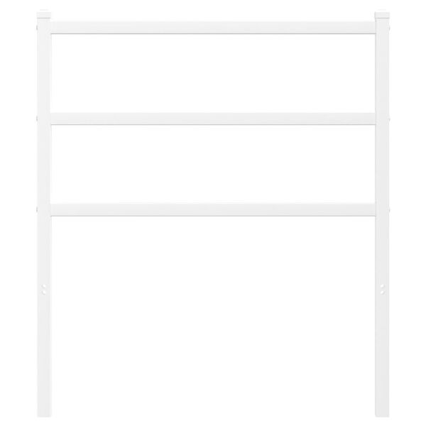 vidaXL Cabeceira de substitui&ccedil;&atilde;o 75 cm metal branco