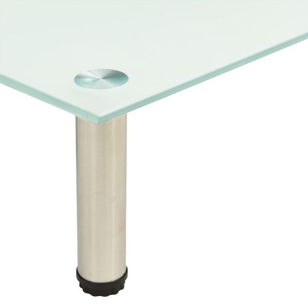 vidaXL Móvel de TV 60x35x17 cm vidro temperado fosco