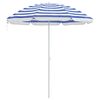 vidaXL Guarda-sol de Jardim Poli&eacute;ster 170T Azul e Branco