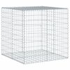 vidaXL Cesto gabi&atilde;o com cobertura 100x100x100 cm ferro galvanizado
