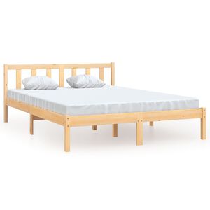 vidaXL Estrutura de cama 120x200 cm madeira de pinho maci&ccedil;o