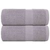 vidaXL Toalhas de bid&eacute; FROGN 2 pcs 30x50 cm 360 g/m&sup2; cinzento