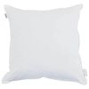 vidaXL Almofada com travesseiro Branco 80 x 80 cm Algod&atilde;o