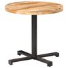 vidaXL Mesa bistr&ocirc; redonda &Oslash;80x75 cm madeira de mangueira &aacute;spera