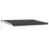 vidaXL Toldo retr&aacute;til Antracite 4 x 2 m 100% Poli&eacute;ster e Alum&iacute;nio