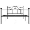 vidaXL Estrutura de cama 120x200 cm metal preto