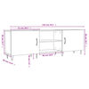 vidaXL M&oacute;vel de TV 150x30x50 cm derivados de madeira cinzento sonoma