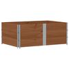 vidaXL Colares para paletes 3 pcs 150x100 cm pinho maci&ccedil;o castanho