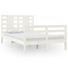vidaXL Cama sem colch&atilde;o 120x200 cm madeira de pinho maci&ccedil;a branco