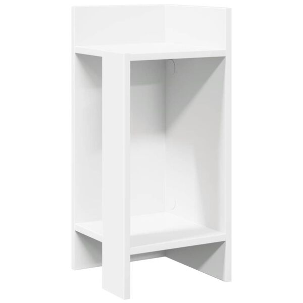 vidaXL Mesa lateral com prateleira 110x50x103 cm branco