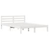 vidaXL Estrutura da Cama com cabeceira Branco 225,5 x 145,5 x 69,5 cm