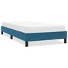 vidaXL Estrutura de cama sem colch&atilde;o 100x220 cm veludo azul-escuro