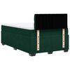 vidaXL Cama boxspring com colch&atilde;o 120x200 cm veludo verde-escuro