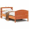 vidaXL Cama sem colch&atilde;o 100x200 cm pinho maci&ccedil;o castanho-mel