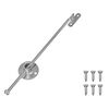 vidaXL Dobradi&ccedil;a de Barra 12 unid. Prateado 190 mm Metal