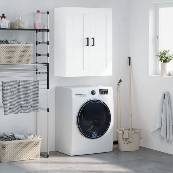 vidaXL Arm&aacute;rio de parede 69,5x34x90 cm derivados de madeira branco