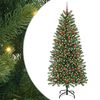 vidaXL &Aacute;rvore de Natal Artificial com 300 LEDs Verde 180 cm PE e PVC