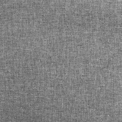vidaXL Cadeira de baloiço com um banco tecido cinzento-claro