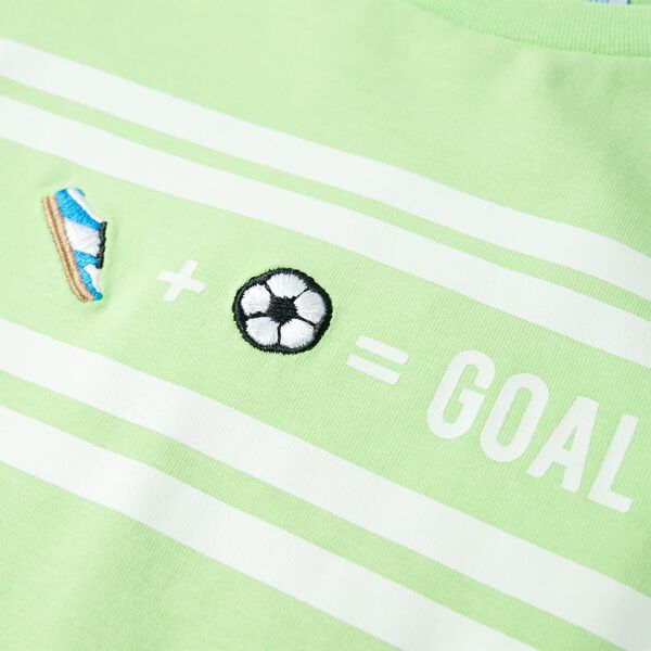 T-shirt para crian&ccedil;a verde-n&eacute;on 116